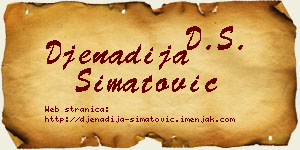 Đenadija Simatović vizit kartica